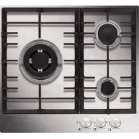 Airlux gasherd 60cm 3 edelstahlbrenner at635hix