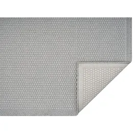The CarPET Toulouse - In- und Outdoor Teppich für Wohnzimmer und Küche - Pflegeleicht, Wasserabweisend, Robust und Strapazierfähig, Grau, 160 x 220 cm