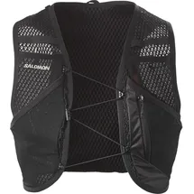 Salomon Trinkrucksack SALOMON "ACTIVE SKIN 8 NO FLASKS", Gr. L, schwarz, metal, Obermaterial: 100% Polyamid, Rucksäcke