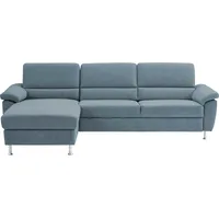 CALIZZA INTERIORS Ecksofa Onyx Mikrofaser Bulus Steel