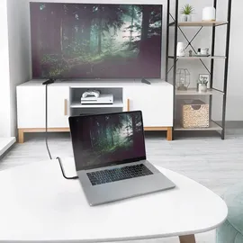 AISENS USB-C auf HDMI 2.1 Konverterkabel 2 m Schwarz
