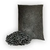 PINI Sonnenblumenschalen Pellets 15 kg Durchmesser 8 mm Heizpellets Einstreupellets (Alternative für Holzpellets)