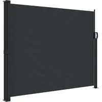 vidaXL Aluminium Seitenmarkise 160 x 500 cm Schwarz