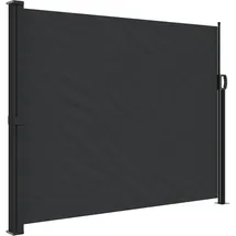 vidaXL Aluminium Seitenmarkise 160 x 500 cm Schwarz