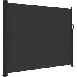 vidaXL Aluminium Seitenmarkise 160 x 500 cm Schwarz