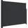 vidaXL Aluminium Seitenmarkise 160 x 500 cm Schwarz