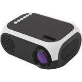 Minkurow Led-mini-projektor, Hd 1080p Tragbarer Heimkino-multimedia-videoprojektor, Kompatibel Mit Hdmi/usb/av/tf (color : White)
