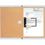 Leitz Hängehefter ALPHA Schlauchheftung Flexofil, Natronkarton, Naturbraun 19890000, 5 Stück