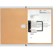 Leitz Hängehefter ALPHA Schlauchheftung Flexofil, Natronkarton, Naturbraun 19890000, 5 Stück