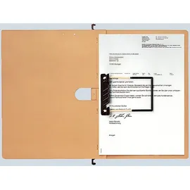 Leitz Hängehefter ALPHA Schlauchheftung Flexofil, Natronkarton, Naturbraun 19890000, 5 Stück