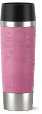 EMSA Travel Mug Grande Isolierbecher, 0,5 Liter  N2013200 , Farbe: Edelstahl altrosa