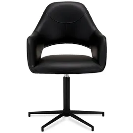 Furnhouse Esszimmerstuhl 2er-Set Luna ¦ schwarz ¦ Maße (cm): B: 59 H: 89