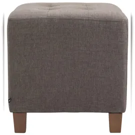 CLP 2er Set Sitzhocker Pharao mit Stoffbezug I Sitzwürfel mit hochwertiger Polsterung und Bodenschonern