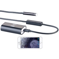 Somikon WiFi-HD-Endoskop-Kamera für iOS- und Android-Mobilgeräte, 2 m (Endoskop iPhone, Endoscope, Mobiltelefon)