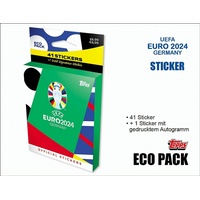 Topps UEFA Fußball-Europameisterschaft 2024 Sammelsticker Eco-Pack Blister