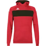 Kappa Kapuzenpullover Daccio Hoodie Rot/Schwarz 2XL