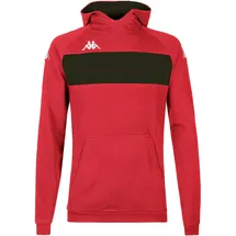 Kappa Kapuzenpullover Daccio Hoodie Rot/Schwarz 2XL
