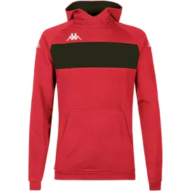 Kappa Kapuzenpullover Daccio Hoodie Rot/Schwarz 2XL