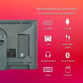 Telefunken PL32GI 32" LED HD mobiler Akku-TV grün