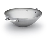 De Buyer 5619.32 Mineral-Wok, B, 2 Griffe, Durchmesser 32 cm, 44,99 x 43,50 x 11,50 cm