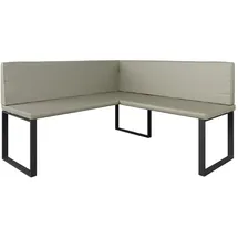 Vicco Eckbank, Kaschmir, Textil, Formgebogen, 150x50x150 cm,