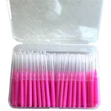 Interdentalbürsten 100 Teile/schachtel Interdentalbürsten Gesundheits Zahn Escova Reiniger Kieferorthopädische Dental Zähne Pinsel Oral Hygiene Werkzeug(100pcs roseo 0.6mm)