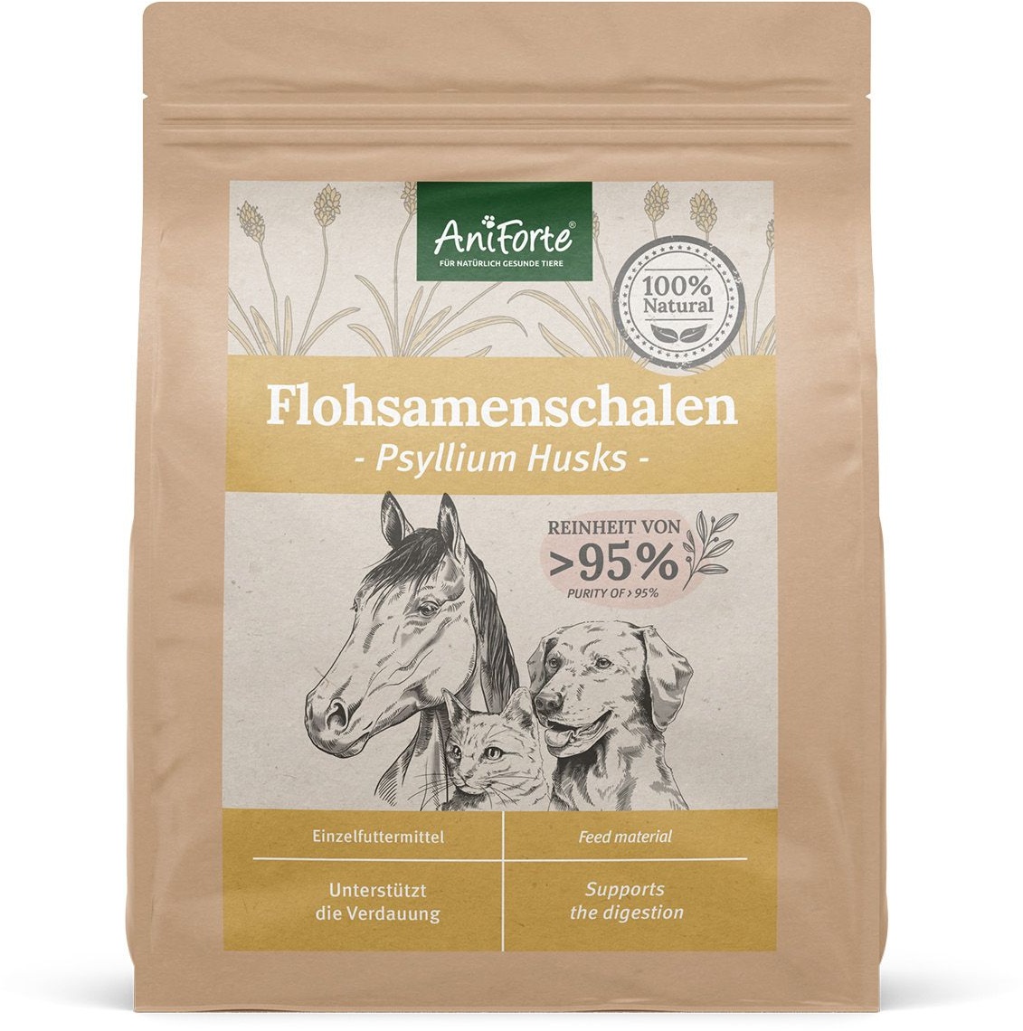 AniForte Flohsamenschalen Futter 1 kg