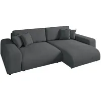 luma-home Eckcouch Cord 3-Sitzer Grau