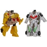 Transformers Bumblebee Cyberverse Adventures Spielzeug Dino Combiners Wheelgrim 2er-Pack Figuren, ab 6 Jahren, 11 cm groß