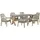 Beliani Olbia Set 6-tlg. Beige/Grau