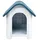 vidaXL Hundehütte 59 x 75 x 66 cm Polypropylen Blau