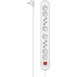 Hama Steckdosenleiste, 10-fach, Wandmontage, 1.5m, weiß (00223041)