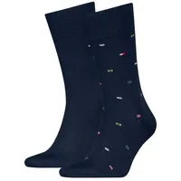 Tommy Hilfiger Socken TH MEN SOCK 2P NAUTICAL FLAG (2-Paar) mit dezenter Markenapplikation blau 43-46