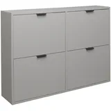 Mäusbacher Bonnie Schuhschrank 120 x 86 x 25 cm anthrazit matt / grau