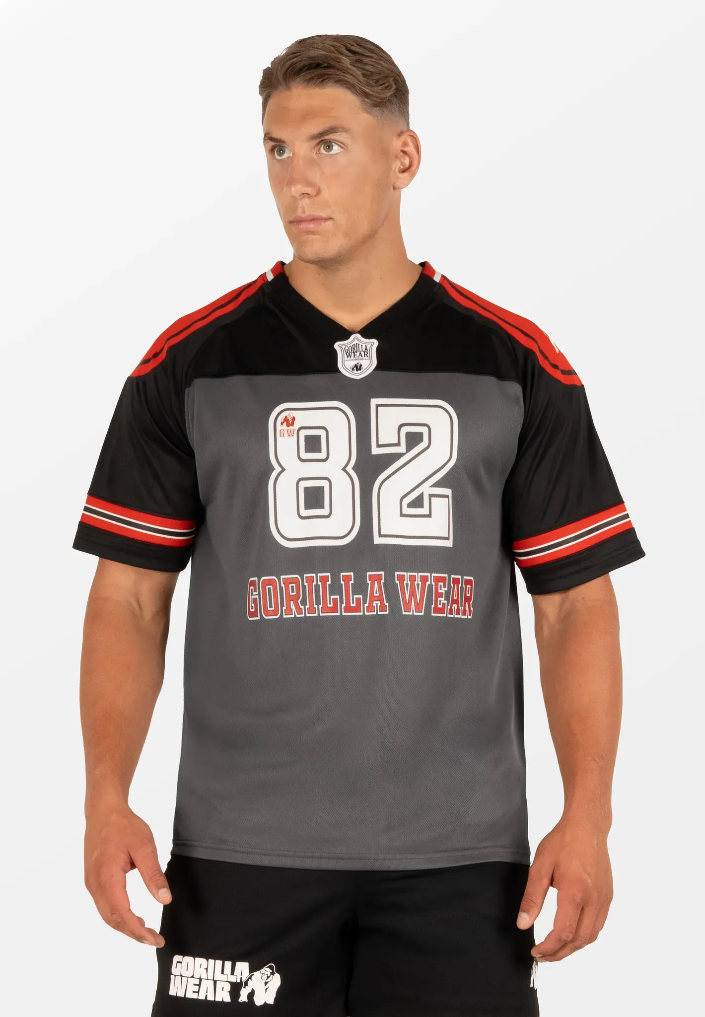 Tyler Football Jersey - Schwarz/Rot - L