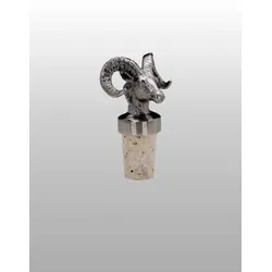 Flaschenkorken Widder H 7,0 cm D 2,5 cm Edelstahl