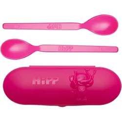 Hipp Spoons Set Geschirrset unterwegs Pink