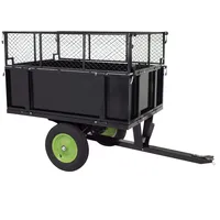 Baumarktplus Rasentraktor Anhänger Kippanhänger 300 kg kippbar mit Kupplung