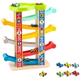 Tooky Toy Holzturm-Rennbahn TY841