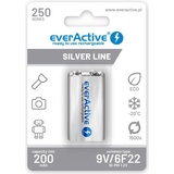 Everactive EVHRL22-250 Haushaltsbatterie Wiederaufladbarer Akku 9V Nickel-Metallhydrid Ni-MH