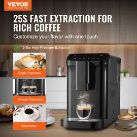 Vevor Automatische Espressomaschine 15 Bar