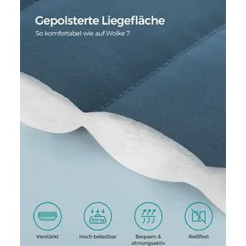 Songmics Hängematte mit Gestell 200 x 100 cm Blau