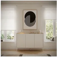 Selsey Sideboard TOVI, 3 Türen, Stauraumfächern und 17 cm Metallfüßen, B 139,8 cm weiß