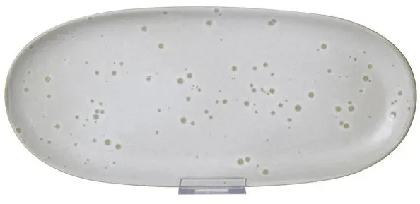 Fürstenhof Platte Sofia 36 x 16 cm Steingut Grau Hellgrau