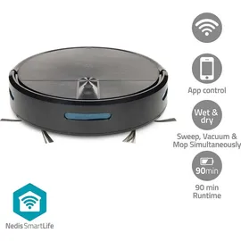 Nedis SmartLife Roboter-Staubsauger Random Schwarz