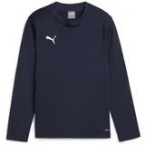 Puma teamGOAL Trainings-Sweatshirt Jungen 06 navy/persian blue/white 128