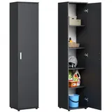 home collective Mehrzweckschrank 40 x 35 x 184 cm Anthrazit