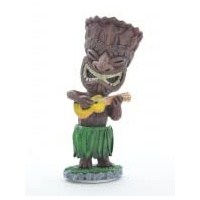 DIXIE STORE Wackelfigur Auto Lustig Hawaii Deko Auto - 11cm Wackelfigur Auto Gadget - Wackeldackel fürs Auto Deko Innen - Autos Spielzeug - Auto Innenraum Zubehör Innenraum Deko - Tiki Ukulele