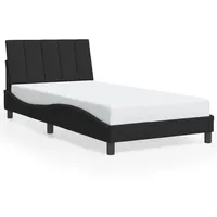 VidaXL Bettgestell ohne Matratze \"Hanko\" Schwarz 100x200 cm Samt