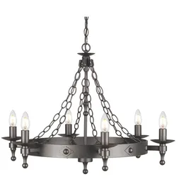 Elstead Lighting Warwick 6-flg. (WR6 GRAPHITE)
